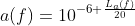 a(f) = 10^{-6 + \frac{L_{a}(f)}{20}} 