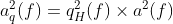 a_{q}^{2}(f) = q_{H}^{2}(f) \times a^{2}(f)